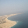 Landing with view to our beach and QTH